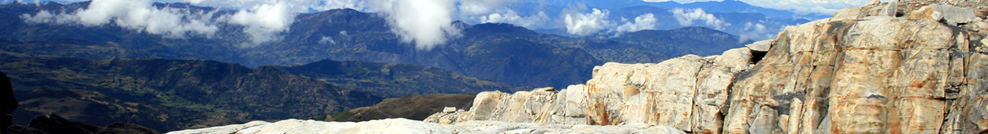 Sierra Nevada del Cocuy desde el sector Ritacuba.  Fotografía de Carmen Rosa Castiblanco. 2009